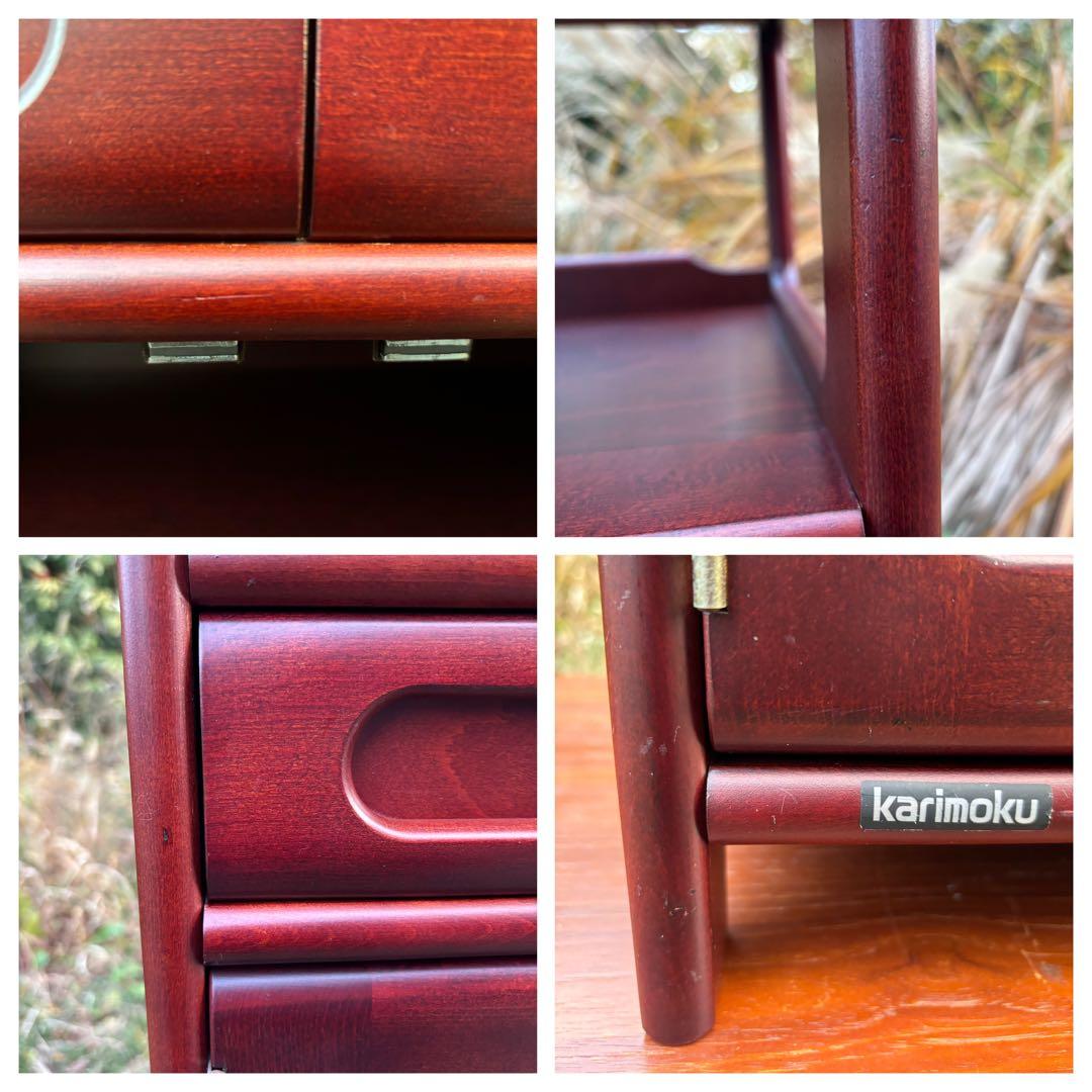 karimoku カリモク TEL/FAX台　飾り棚　キャビネット