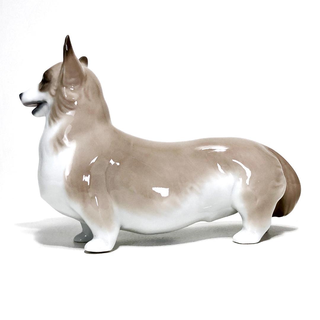 美品・箱付き】リヤドロ／ウェルシュ コーギー フィギュリン 置物