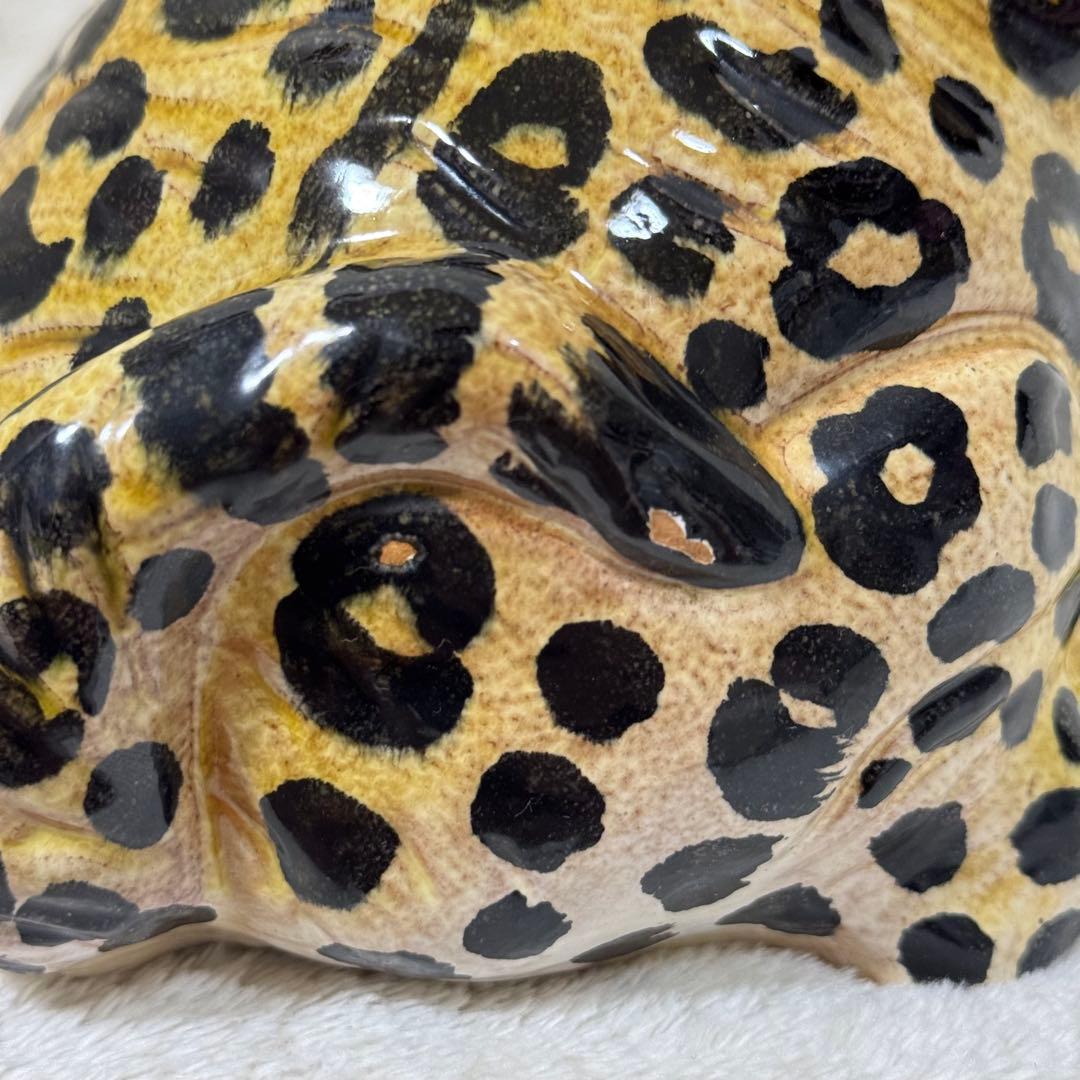 陶磁器 招き猫 招き豹 ヒョウ チーター 赤ちゃん インテリア かわいい
