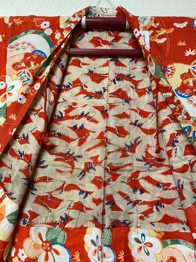 No.31その2アンティーク子供着物着丈75センチ裄丈51.5センチ