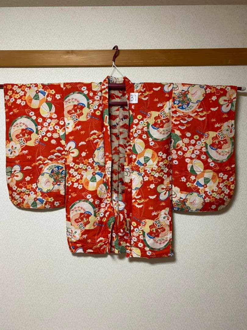 No.31その2アンティーク子供着物着丈75センチ裄丈51.5センチ