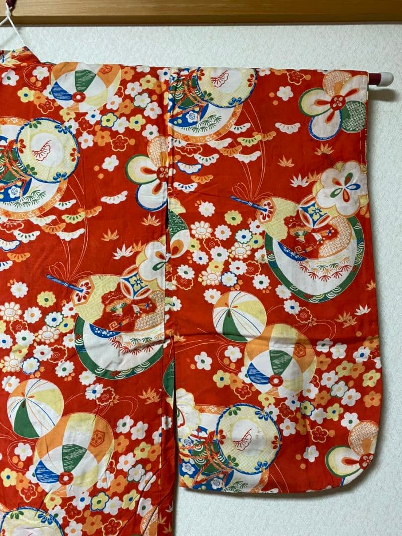 No.31その2アンティーク子供着物着丈75センチ裄丈51.5センチ