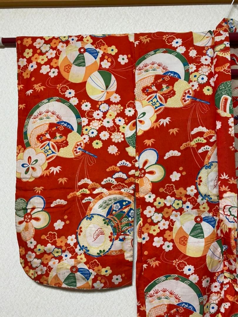 No.31その2アンティーク子供着物着丈75センチ裄丈51.5センチ