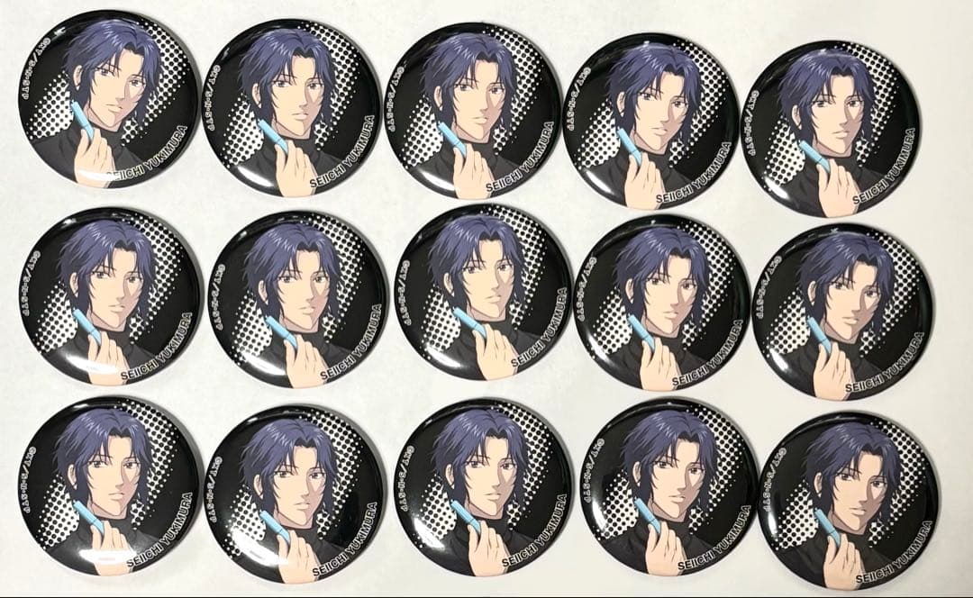 幸村精市 伊勢丹 缶バッジ 15個 新テニスの王子様』バースデイ缶バッジ 幸村精市 BF1: アクセサリー