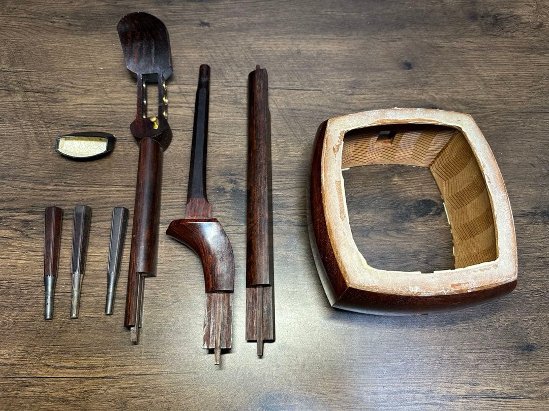 三味線 細棹 短棹 紅木 金細 綾杉