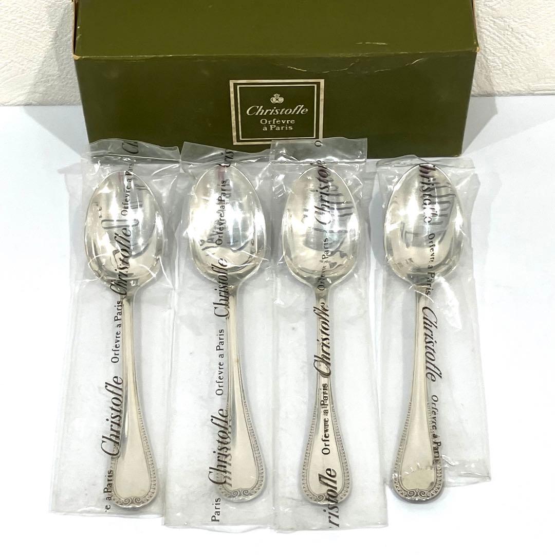 Christofle クリストフル マルメゾン スプーン 4本 未使用