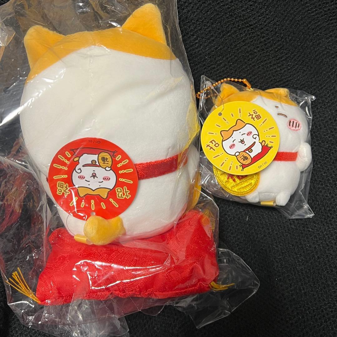 【ぬいぐるみ＆マスコット】ハチワレ 招福 ちいかわ 招き猫 《新品・未使用》