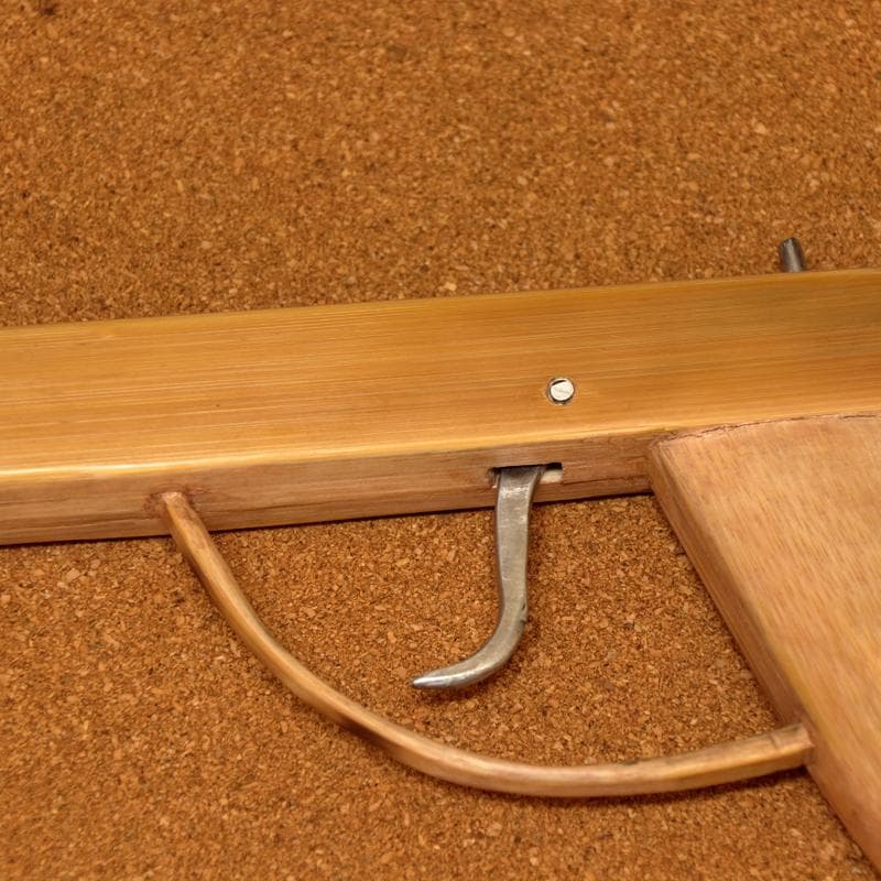 ゴム鉄砲 手作り DIY 竹材 拳銃 ピストル木彫り