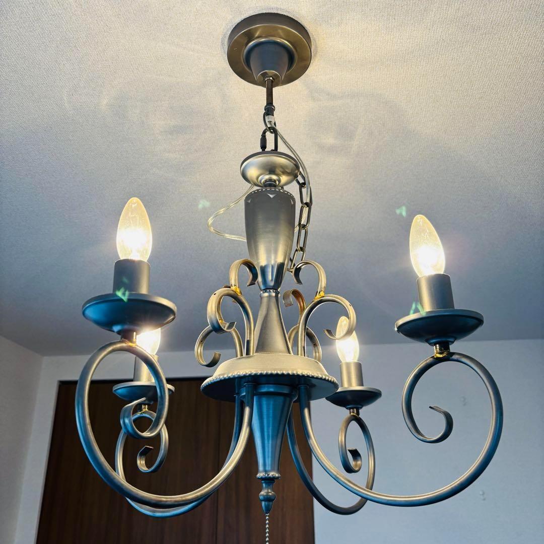 RUSTY CHANDELIER アンティーク シャンデリア照明 引掛シーリング