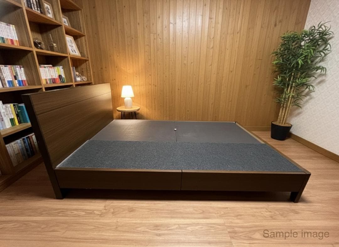 シモンズ セミダブル ベッドフレーム 引き出し収納付き