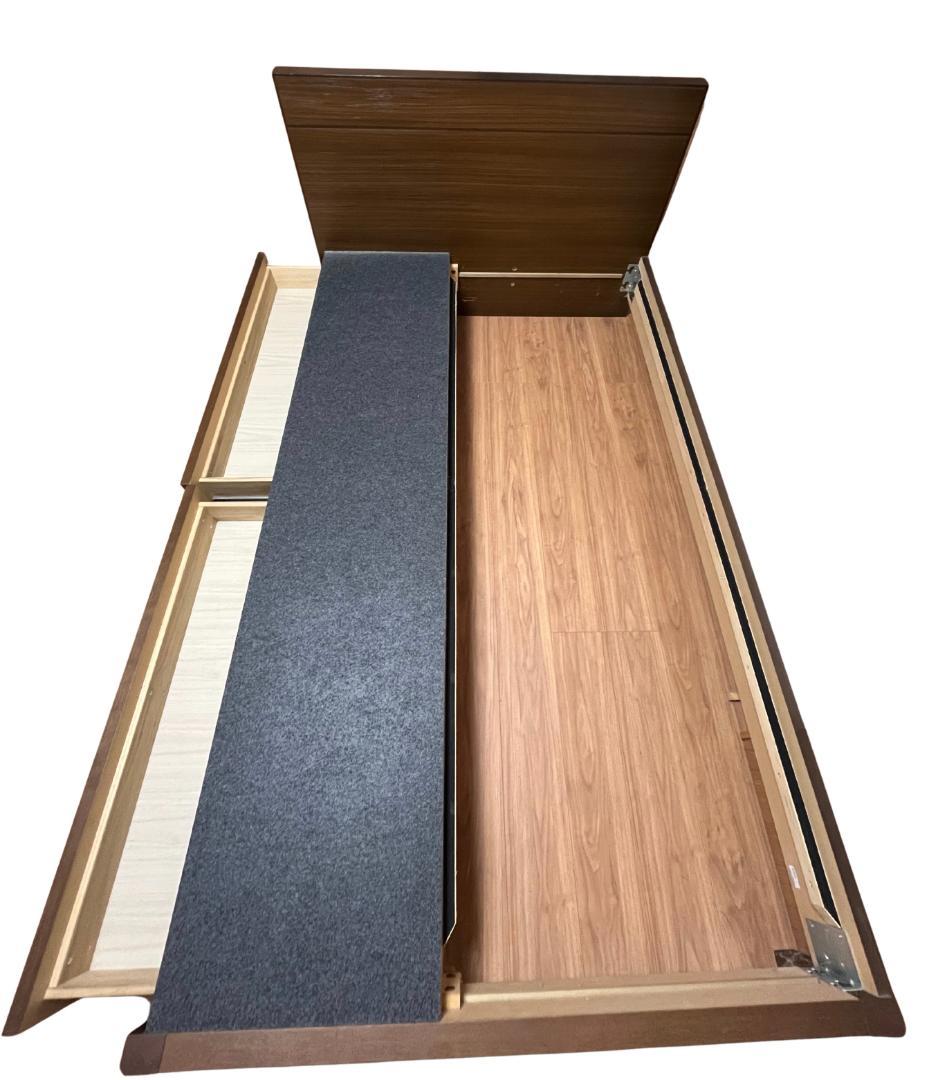 シモンズ セミダブル ベッドフレーム 引き出し収納付き