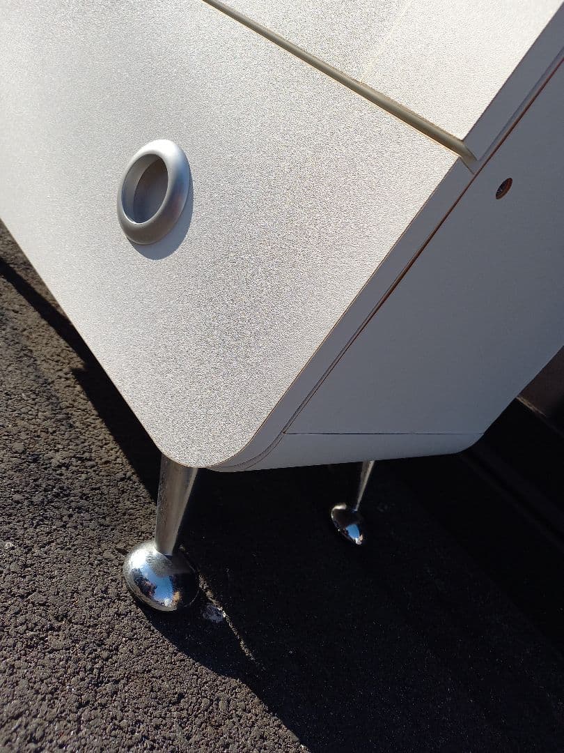 希少　スペースエイジ　フューチャー　スプートニク　ホワイト　サイド　キャビネット