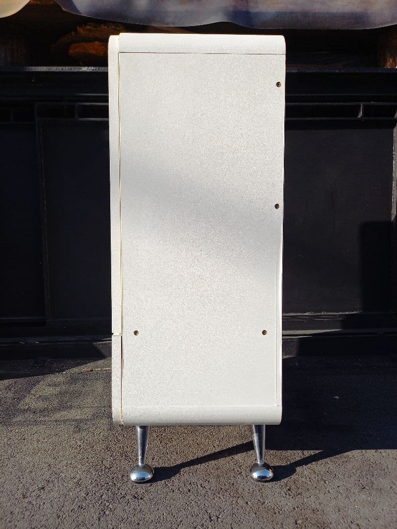 希少　スペースエイジ　フューチャー　スプートニク　ホワイト　サイド　キャビネット