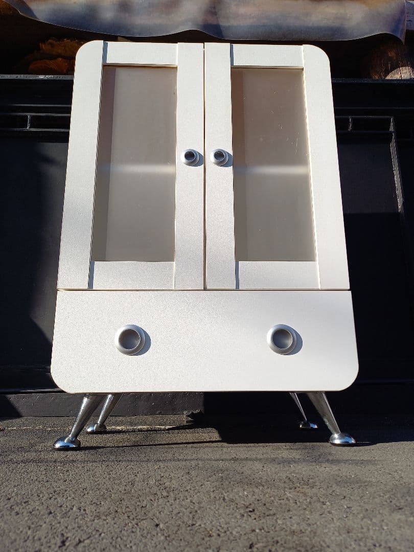 希少　スペースエイジ　フューチャー　スプートニク　ホワイト　サイド　キャビネット