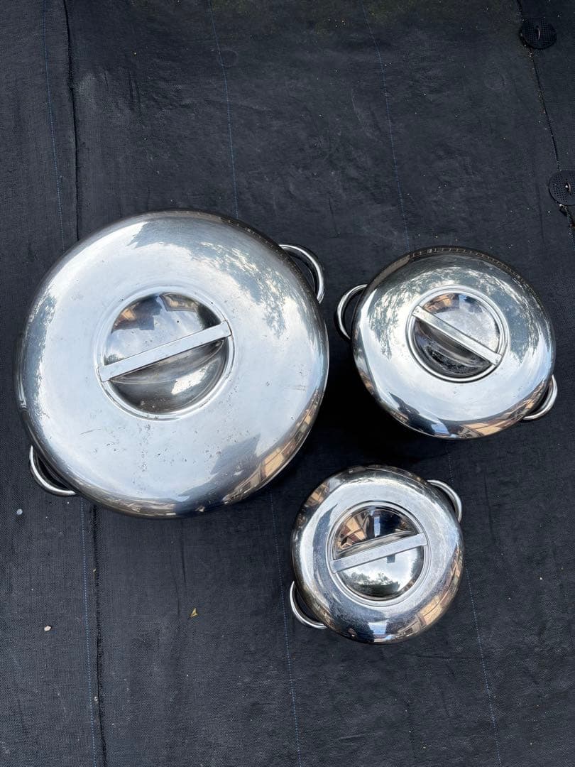 ステンレスポット　3個セット