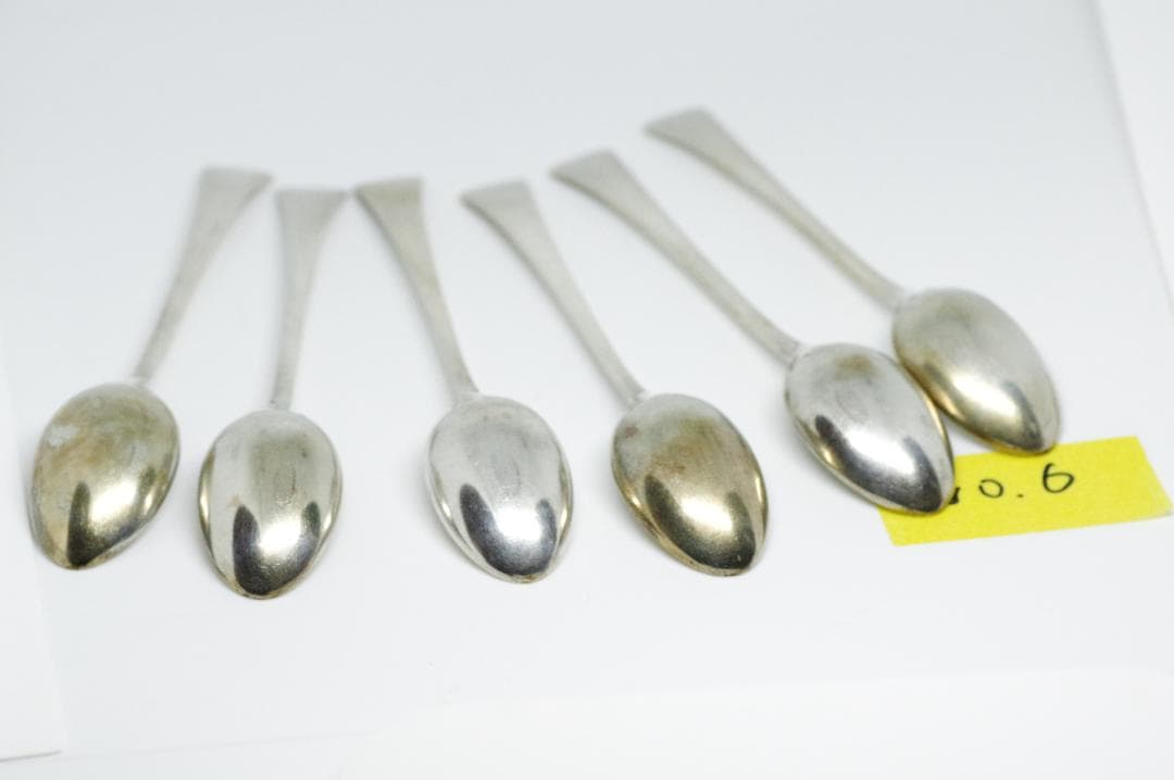 No6【純銀・ソリッドシルバー】 6本セットスプーン