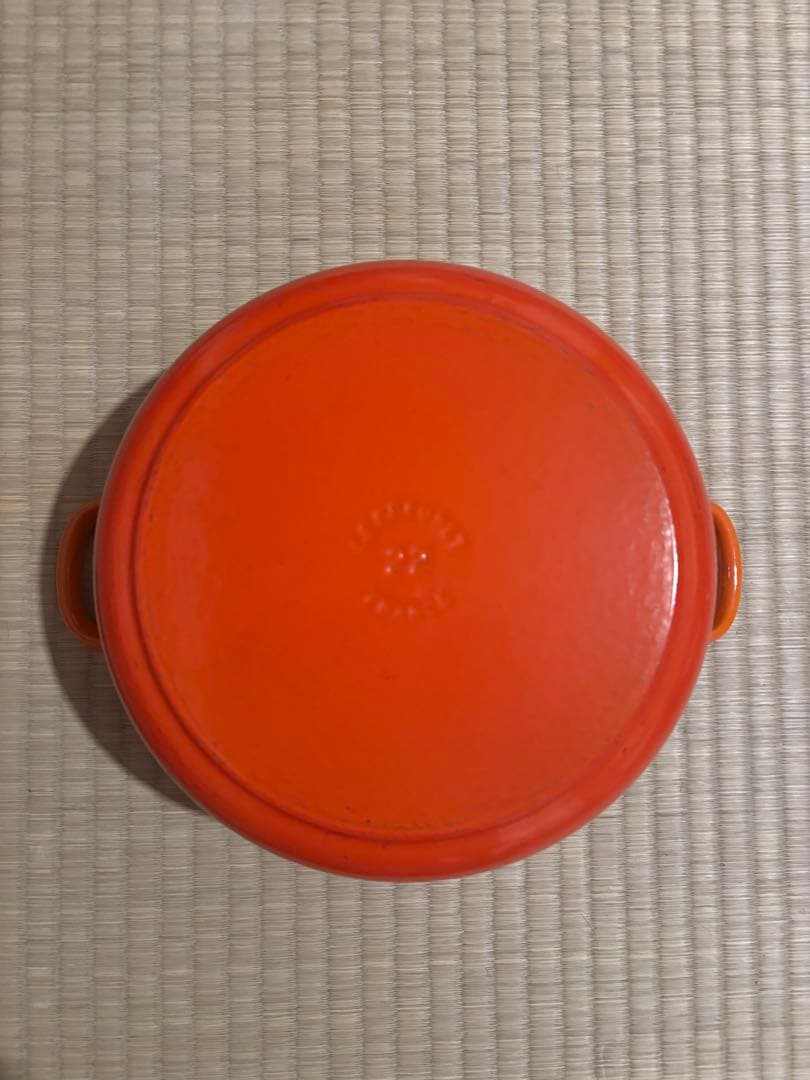 LE CREUSET オレンジ 両手鍋 22cm 美品