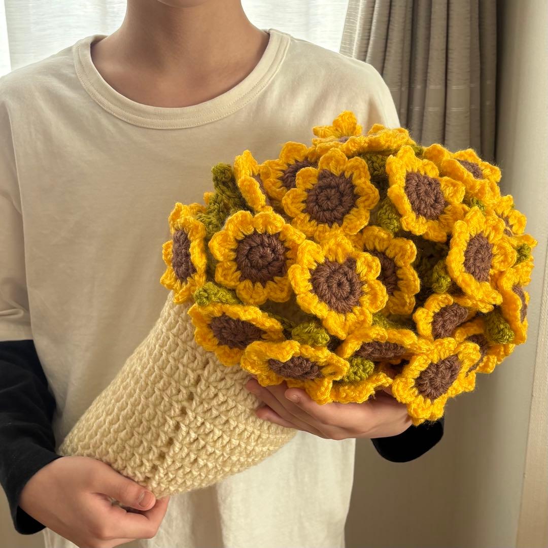 ひまわり 花束ブランケット 向日葵 sunflower - メルカリ