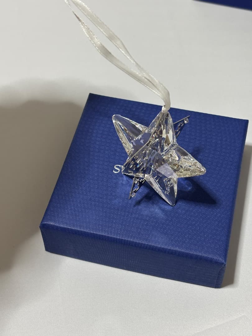 美品 SWAROVSKI クリスマス オーナメント 星　スター クリスタル