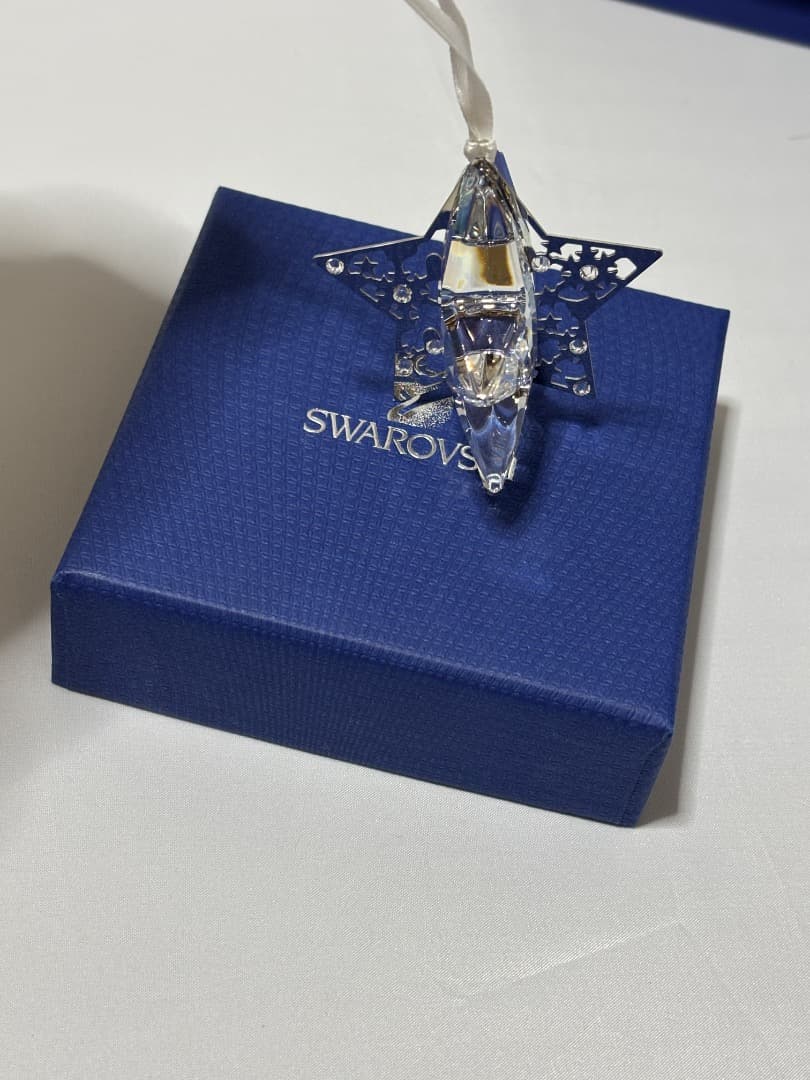 美品 SWAROVSKI クリスマス オーナメント 星　スター クリスタル