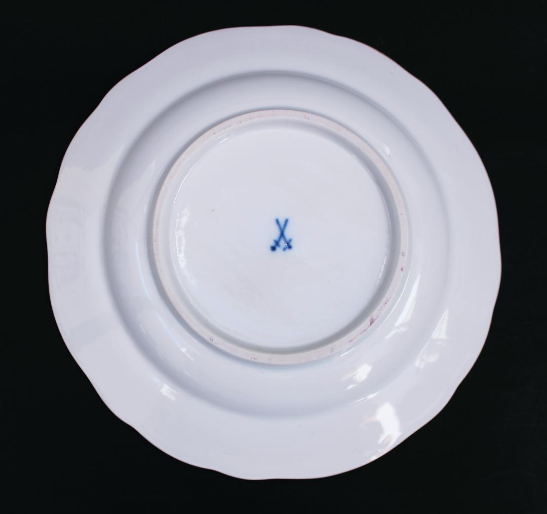 【美品】 マイセン プレート 花 昆虫 Gカンテ フラワーブーケ アンティーク