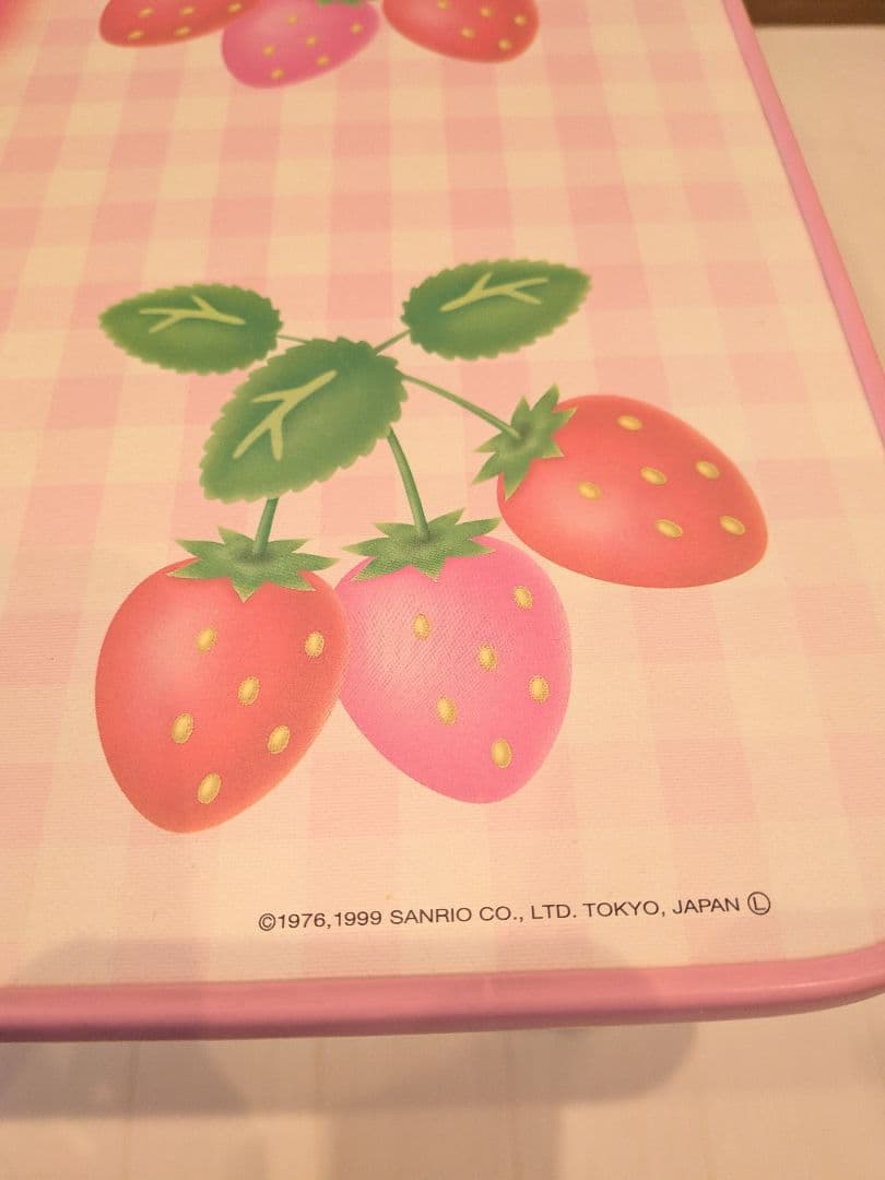 レトロ　ハローキティ　折り畳みテーブル　野いちご　1999年　希少　サンリオ　苺