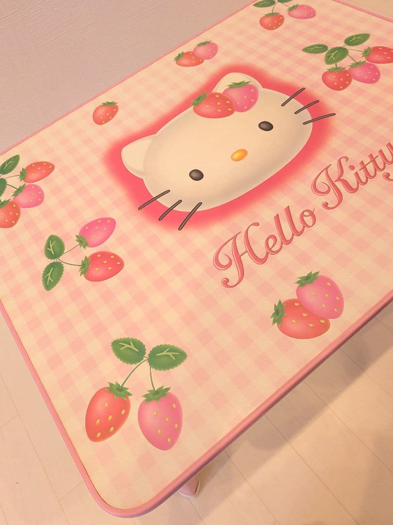レトロ　ハローキティ　折り畳みテーブル　野いちご　1999年　希少　サンリオ　苺