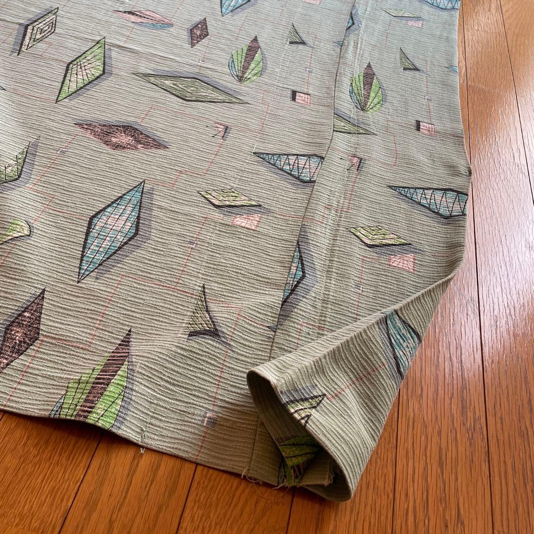 貴重！50sアメリカアンティークUSAミッドセンチュリー カーテン生地