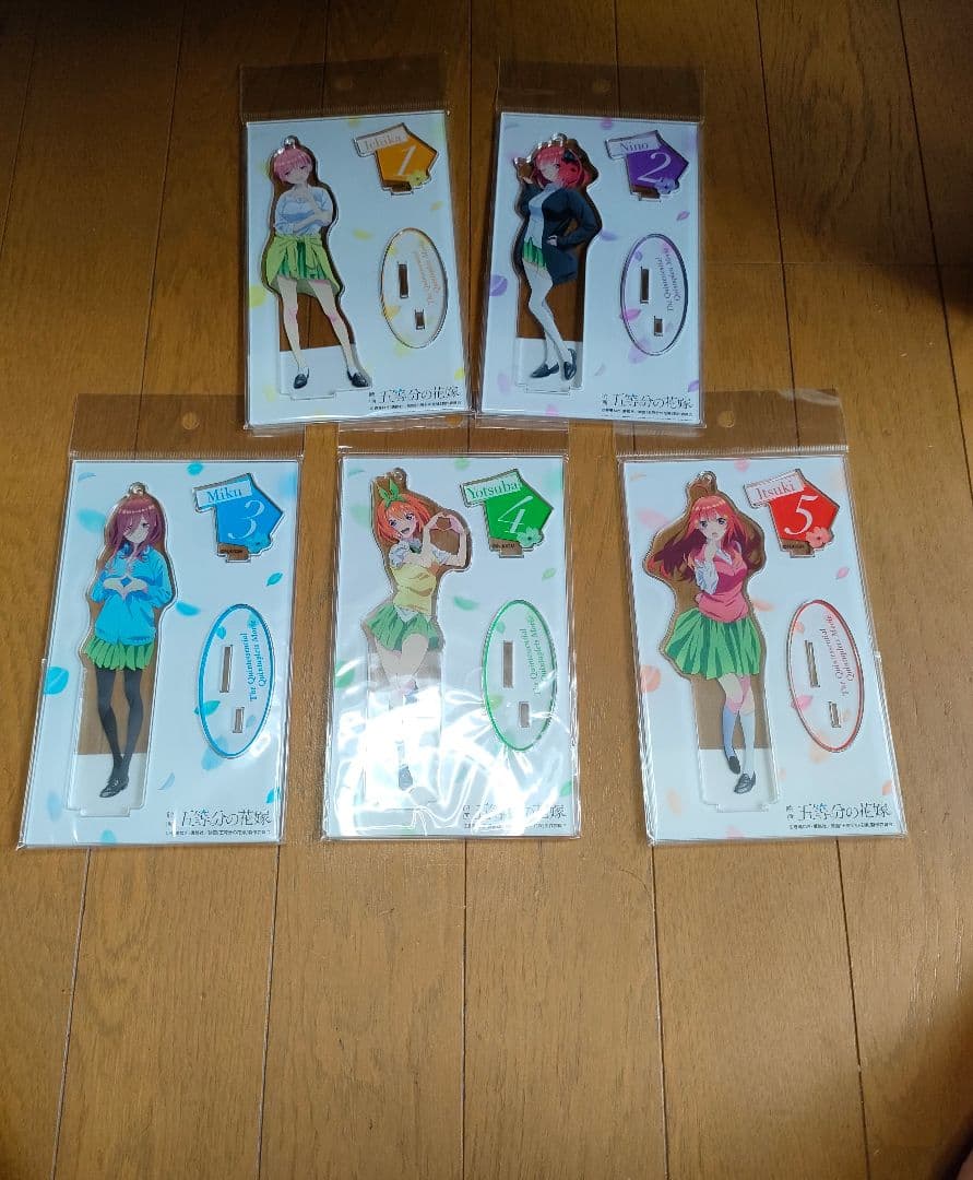 映画五等分の花嫁 劇場限定アクスタ 明治コラボミニアクスタ コンプリート