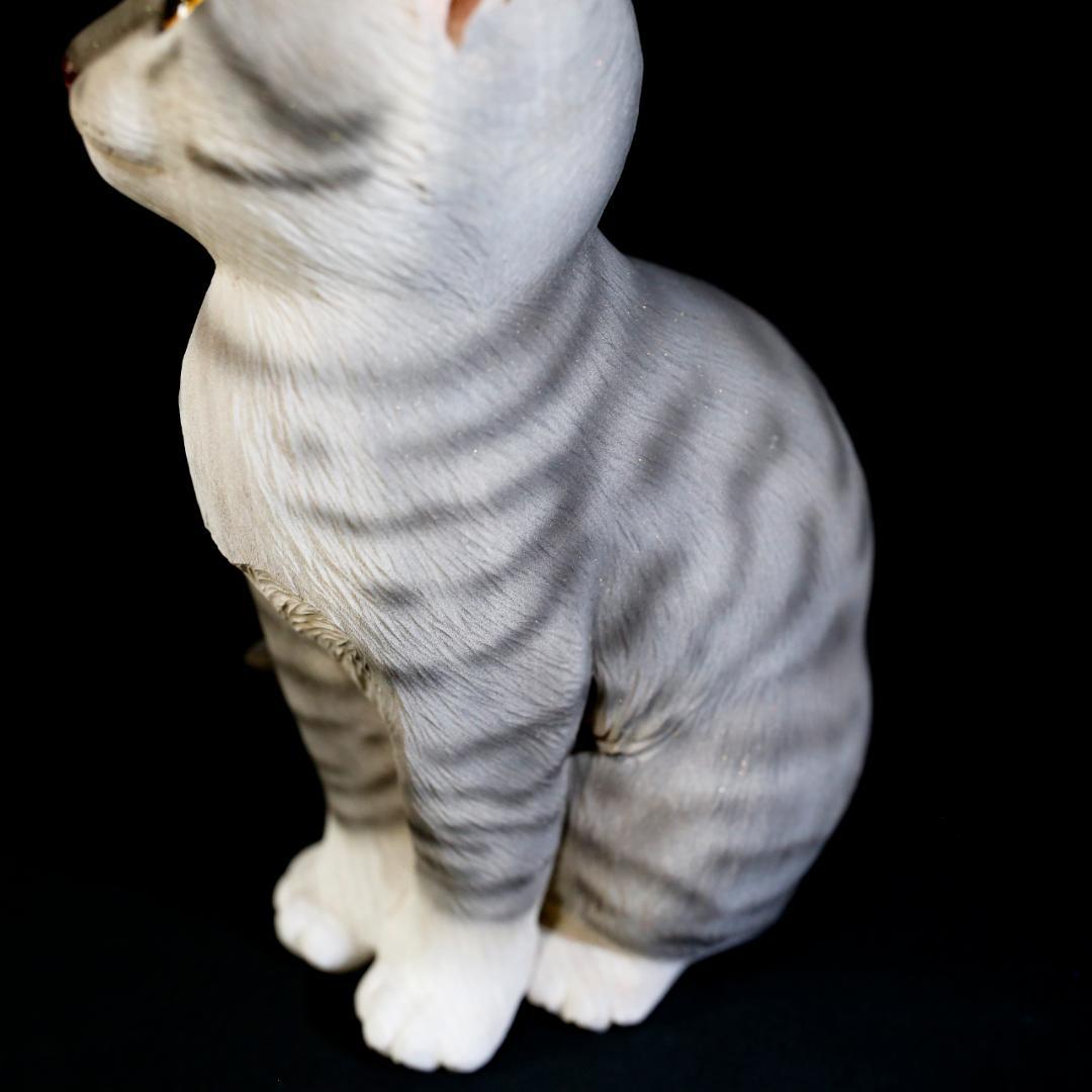 レア美品】仔猫 子猫 長納魚竹 長納魚丈 彫刻 ネコ置物 箱あり 送料