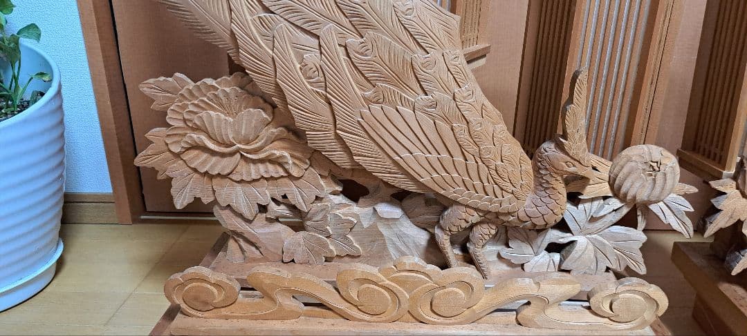 木工品 灯籠 3連1対タイプ　高さ約80cm