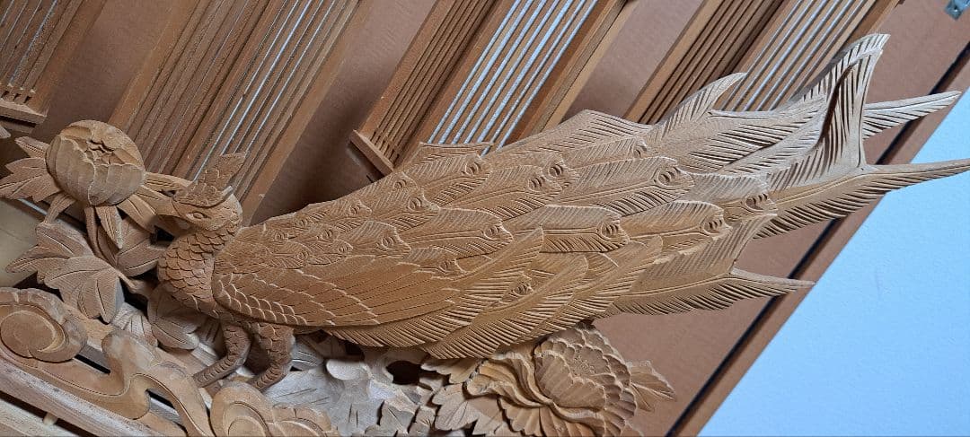 木工品 灯籠 3連1対タイプ　高さ約80cm