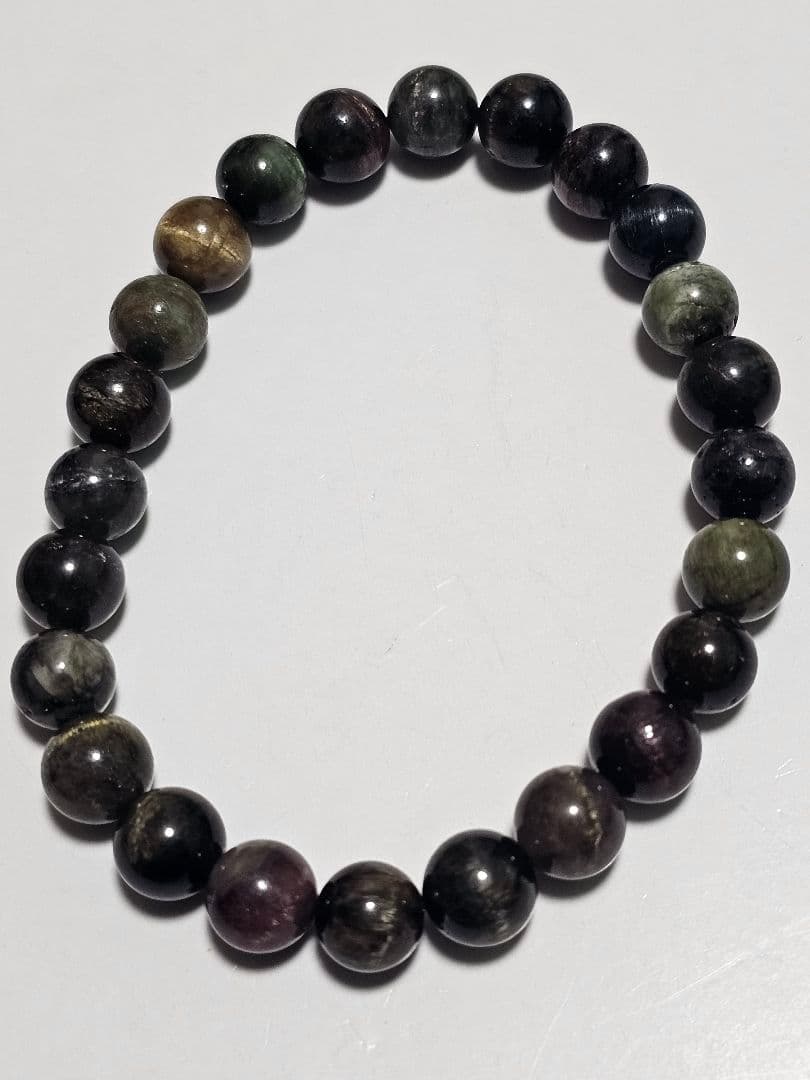 8.5㎜　マルチカラーキャッツアイトルマリン　ブレスレット