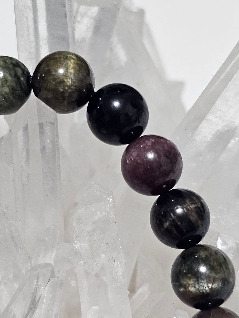 8.5㎜　マルチカラーキャッツアイトルマリン　ブレスレット