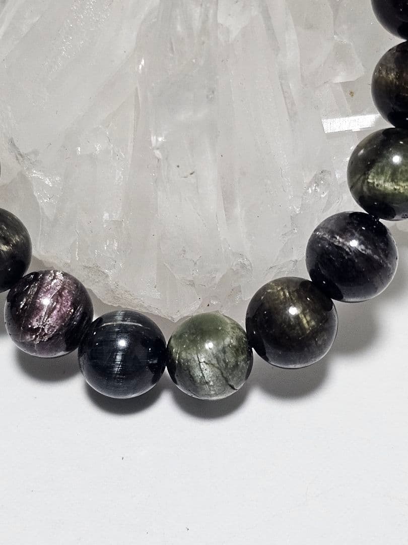 8.5㎜　マルチカラーキャッツアイトルマリン　ブレスレット