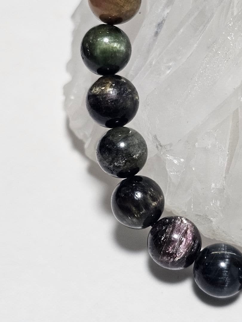 8.5㎜　マルチカラーキャッツアイトルマリン　ブレスレット