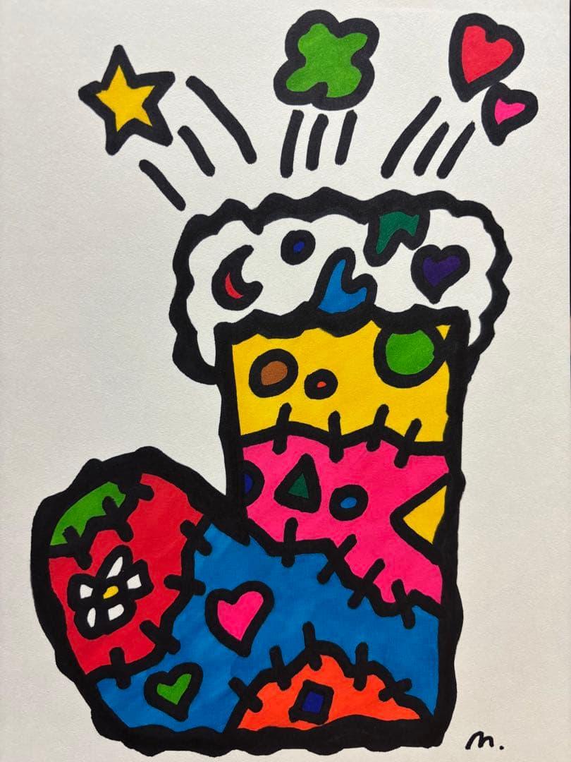 原画 手描き『明日を履かせる長靴』