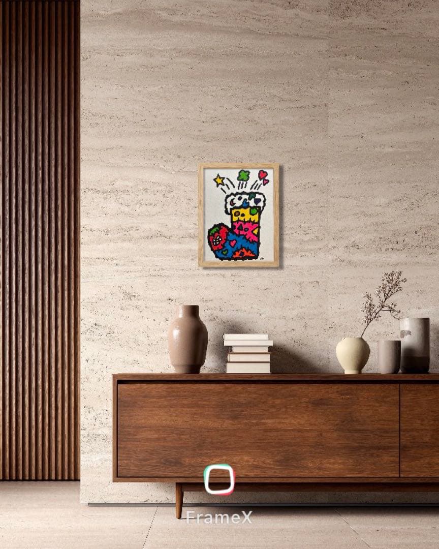 原画 手描き『明日を履かせる長靴』