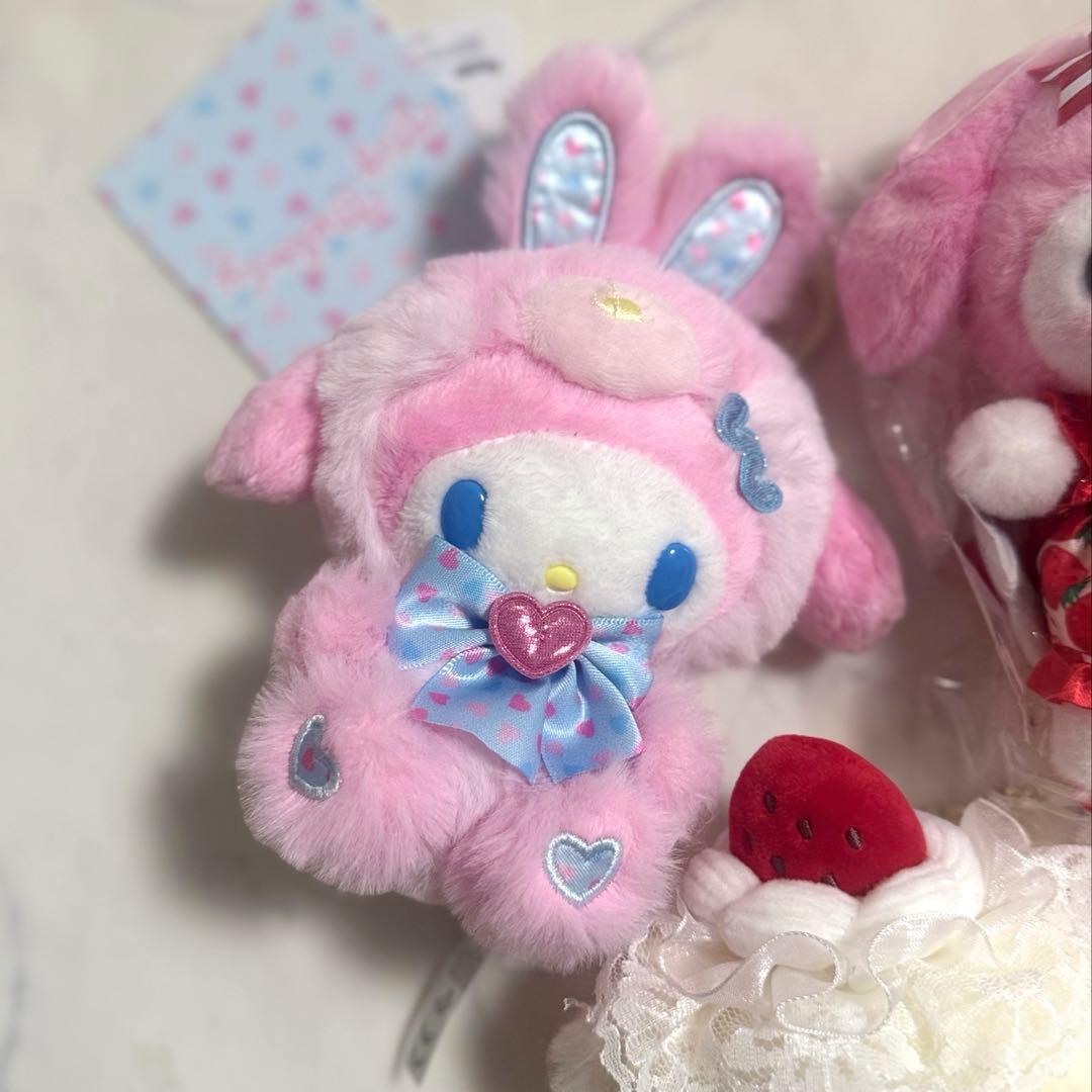 マイメロディ マスコット ショートケーキ 白猫バレリーナ いちご新聞50