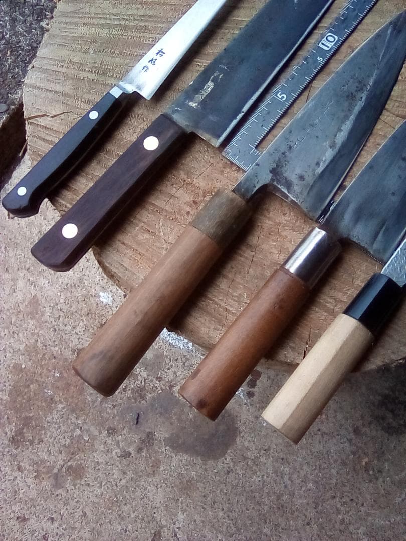 中古包丁　5本　光秀　助久　松風など