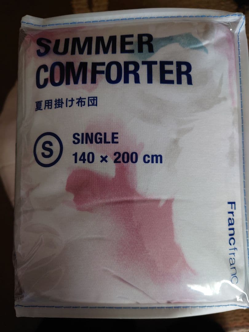 ★新品未使用★フランフラン　ふわろ　掛け布団　フラワーピンク　シングル　冷感