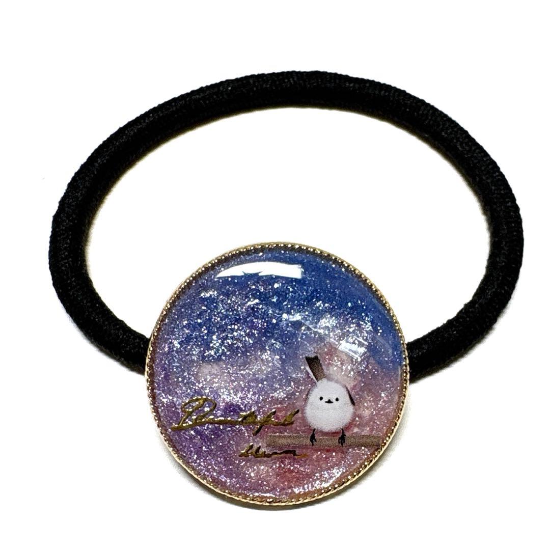 シマエナガ レジン ヘアゴム ✱ 冬の夕焼け - メルカリ