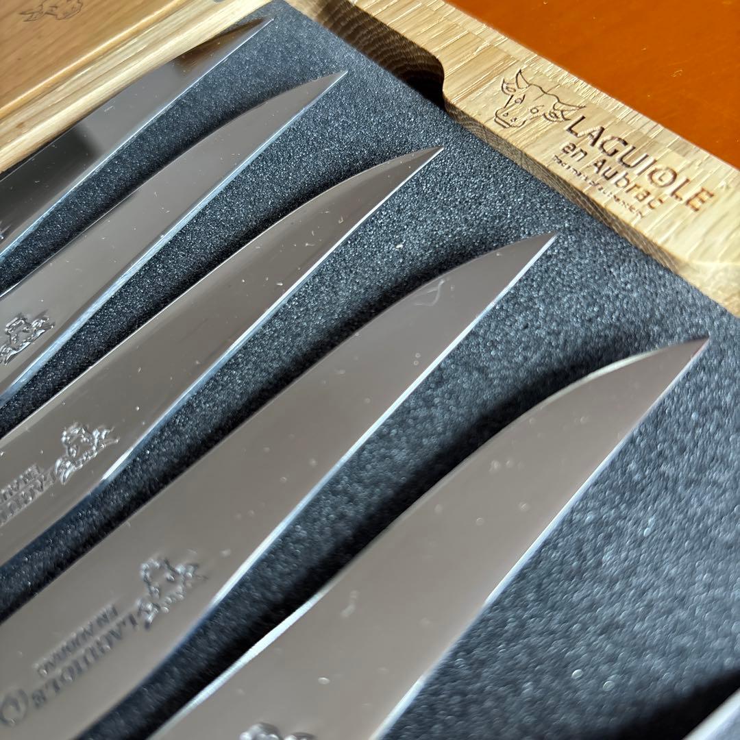 海*様 Laguiole en Aubrac牛角ハンドルステーキナイフ5本セット