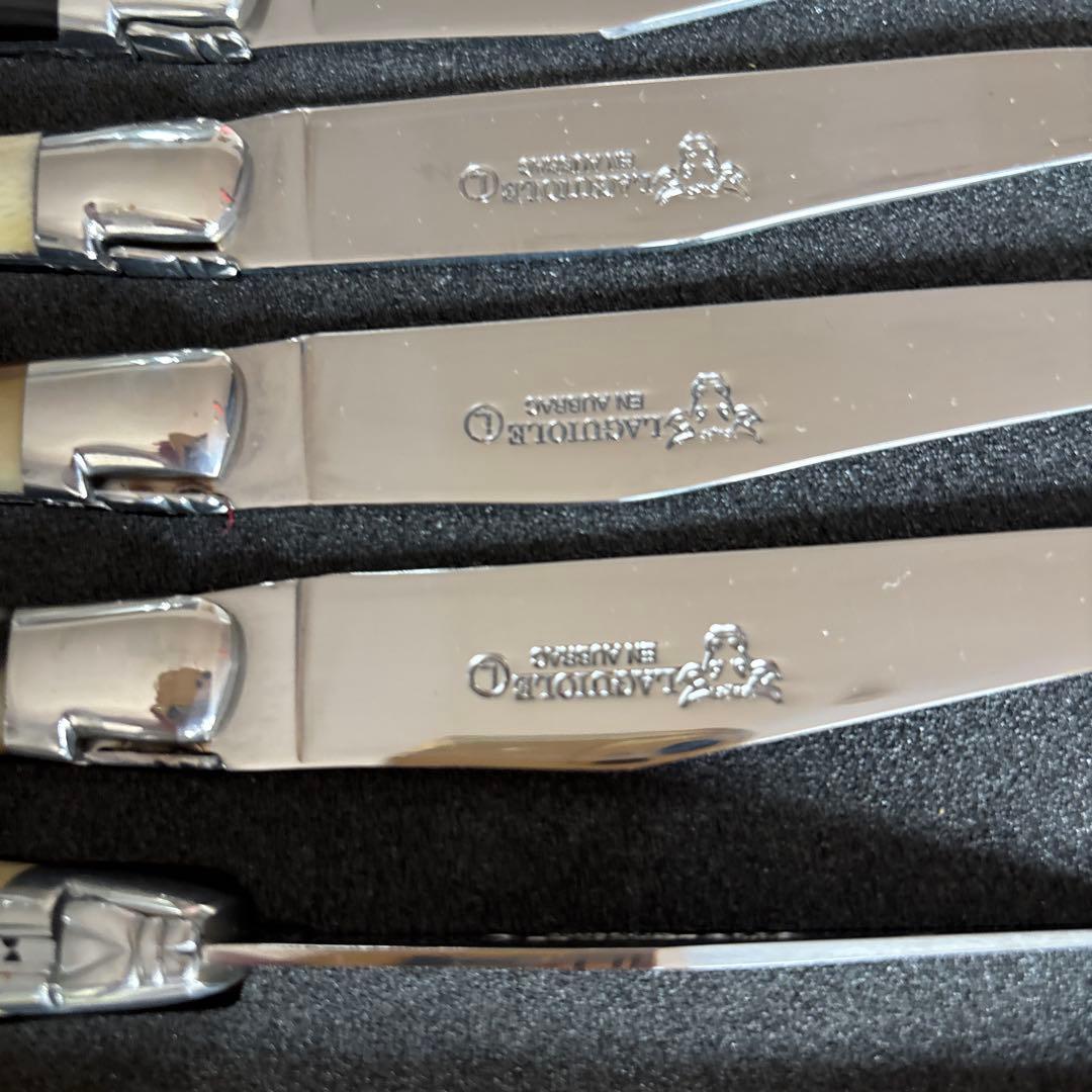 海*様 Laguiole en Aubrac牛角ハンドルステーキナイフ5本セット