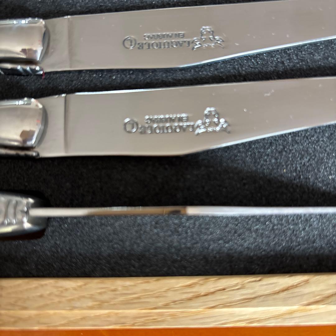 海*様 Laguiole en Aubrac牛角ハンドルステーキナイフ5本セット