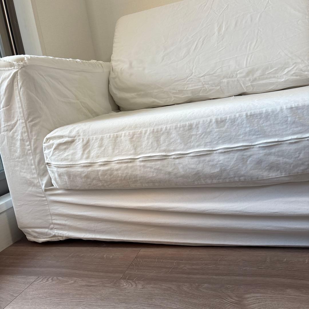 無印良品 ソファ 幅190cm 2〜3人掛け 布製 ホワイト 白色 SOFA