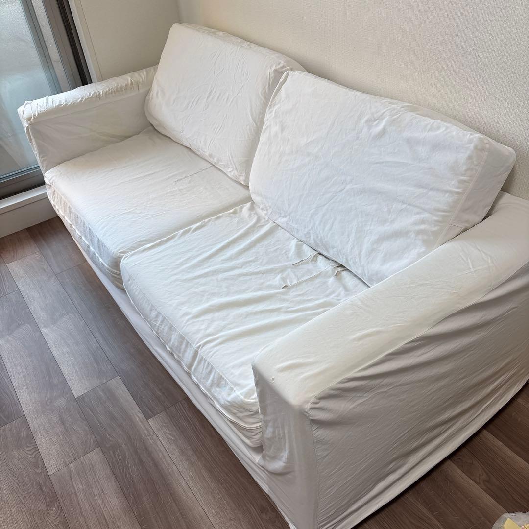 無印良品 ソファ 幅190cm 2〜3人掛け 布製 ホワイト 白色 SOFA