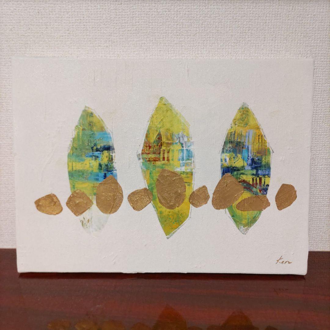 絵画 油絵 原画 抽象画 アート 北欧 F4号 油絵 原画 抽象画 北欧