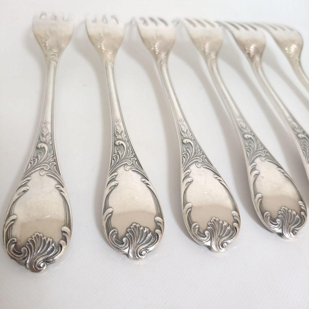 クリストフル CHRISTOFLE テーブルフォーク 6本 マルリー Marly