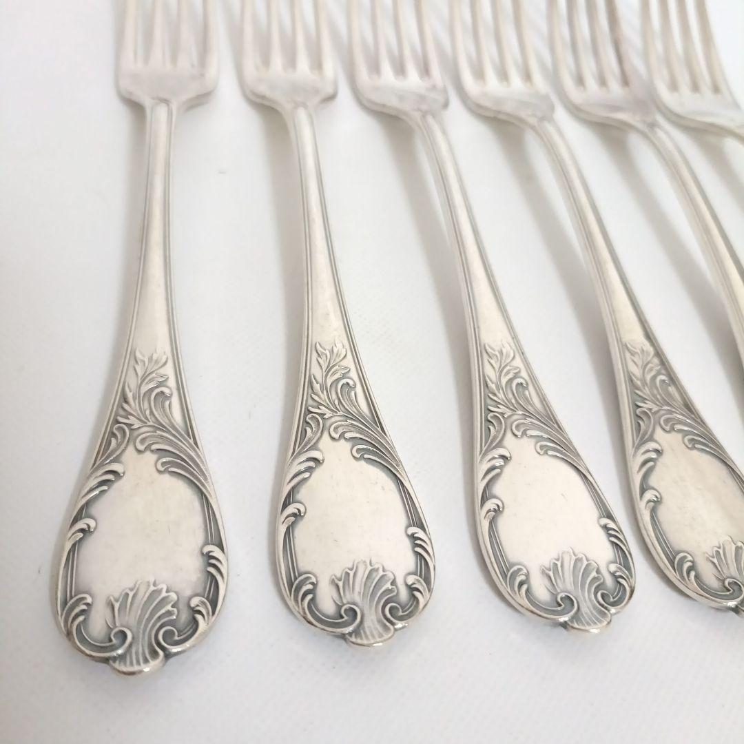 クリストフル CHRISTOFLE テーブルフォーク 6本 マルリー Marly